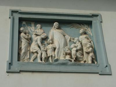 Wandrelief am Pfarrhaus