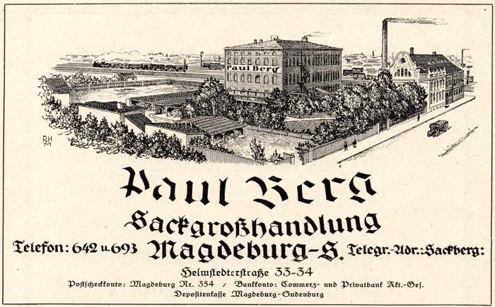 Berg & Klaue Werbeanzeige 1922