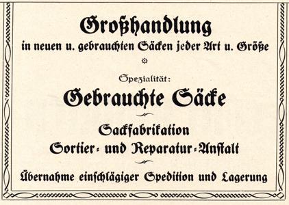 Werbung Paul Berg 1922