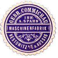Siegelmarke Commichau Nestomitz