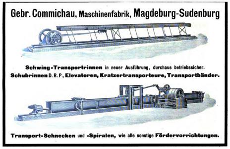 Werbeanzeige Gebrüder Commichau 1900