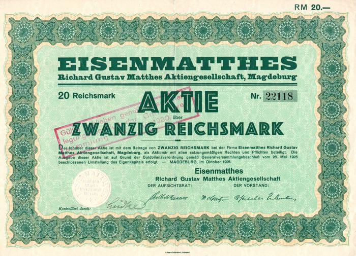 Aktie Eisenmatthes AG