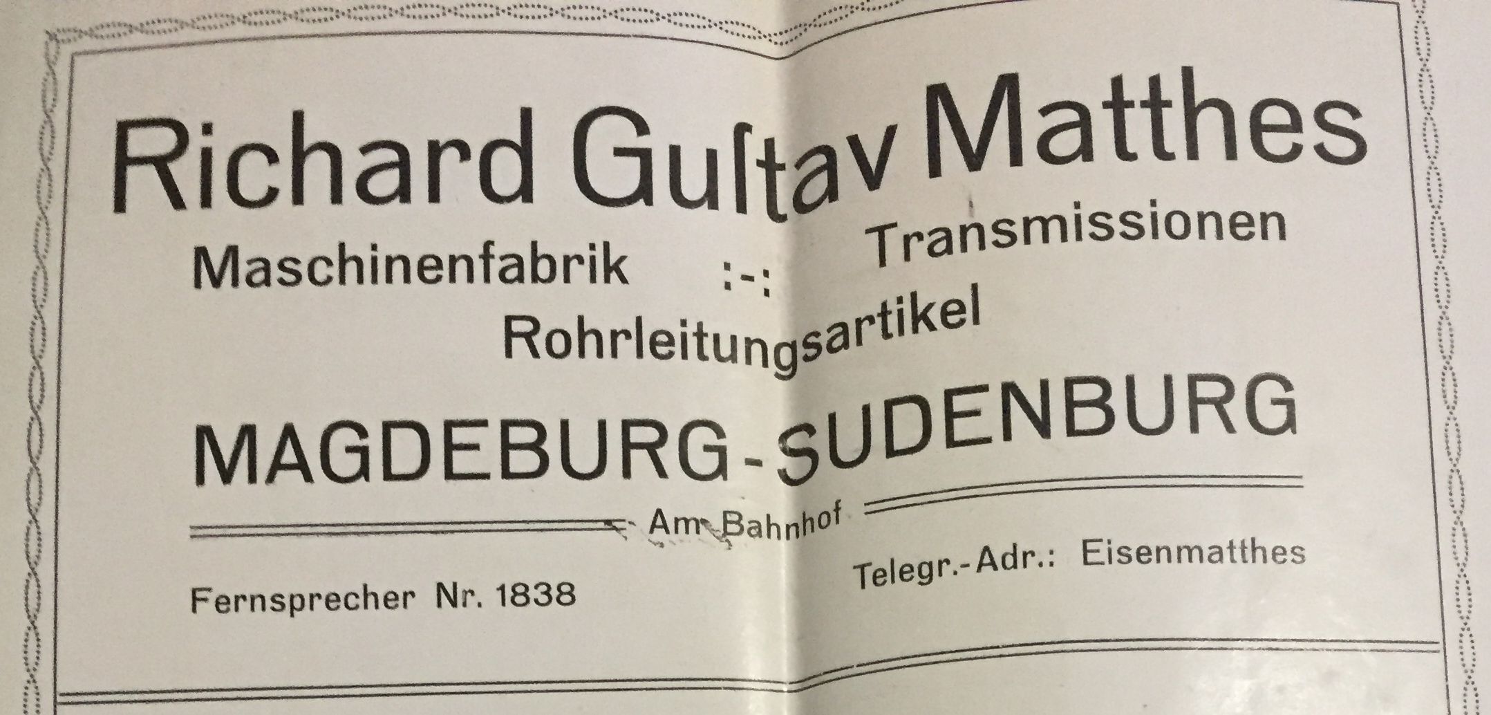 Neuer Firmenname auf Katalog