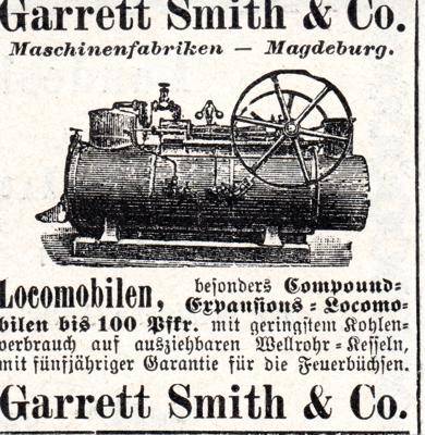 Werbeanzeige Garrett Smith & Co. von 1893