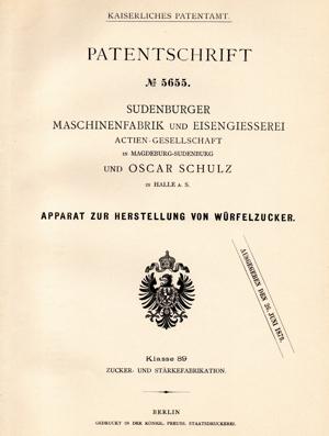 Patent Sudenburger Maschinenfabrik 1970