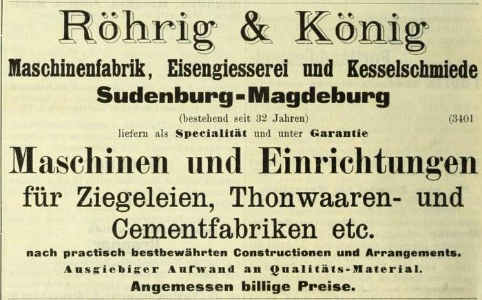 Röhrig & König Briefkopf 1916