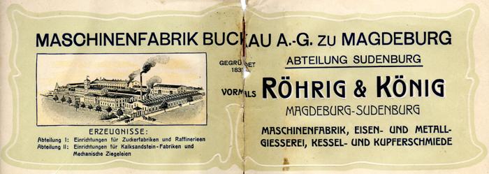 Röhrig & König Briefkopf 1916