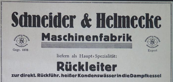 Briefkopf Schneider &anp; Helmecke 1929