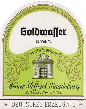 Steffens Sterntor Likör Goldwasser