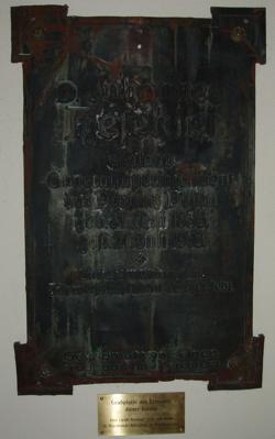 Grabplatte Johannes Hesekiel