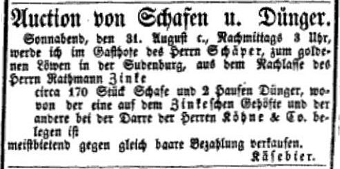 B_Zincke/1850_08_30_Versteigerung_Schafe_Duenger_Zincke-2.jpg